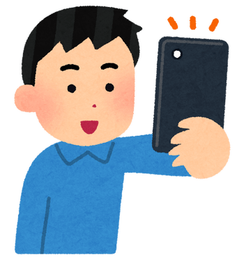 iphoneでfacetime　面会イメージ